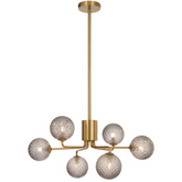 Felton 6 Pendant Light Antique Gold